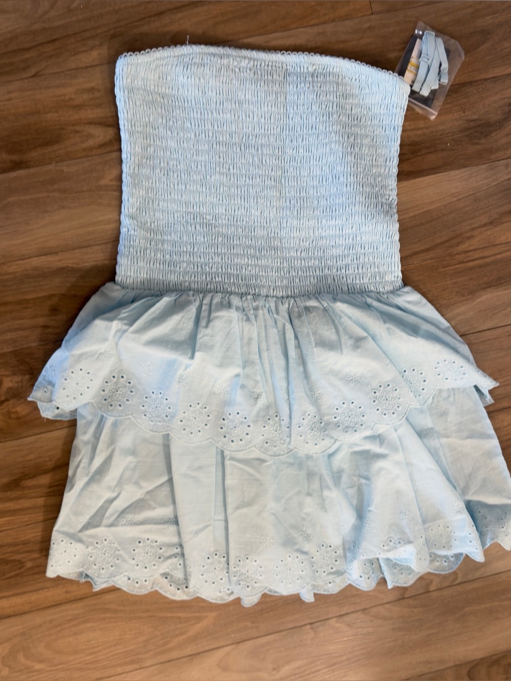Baby blue girls dress size 14
